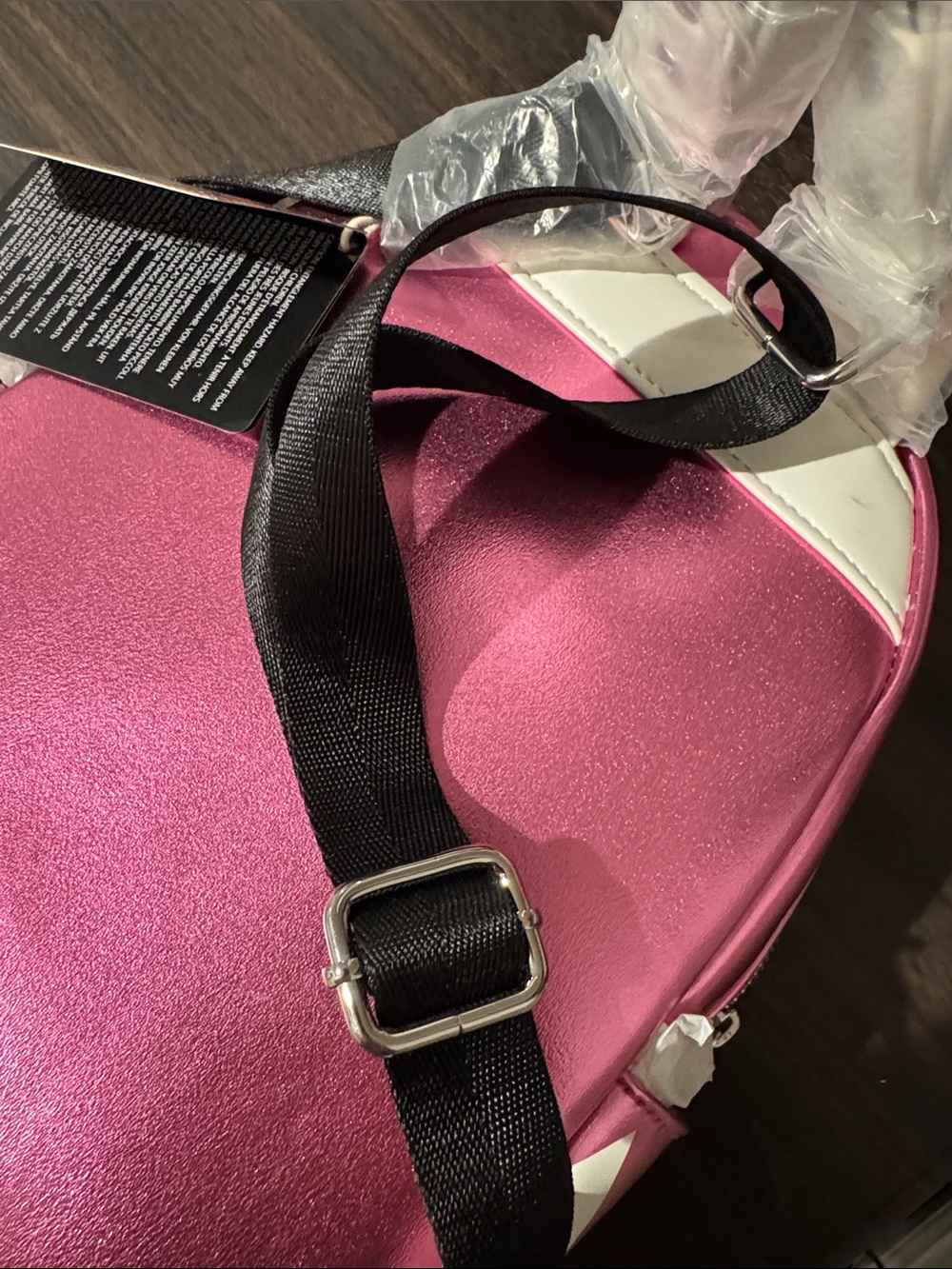 Loungefly Pink Power Ranger Mini Backpack - Picture 6 of 9